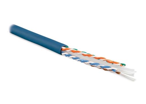 Кабель витая пара Hyperline UUTP4-C6-S23-IN-PVC-BL-305
