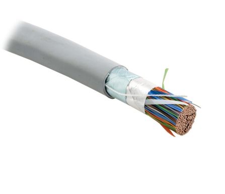 Кабель многопарный Hyperline FUTP100-C3-S24-IN-LSZH-GY