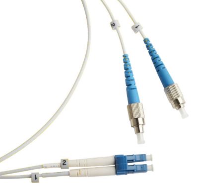 Коммутационный шнур оптический Hyperline FC-D2-9A1-FC/UR-LC/UR-H-3M-LSZH-WH