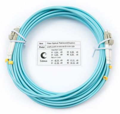 Коммутационный шнур оптический Cabeus FOP-50-LC-LC-7m