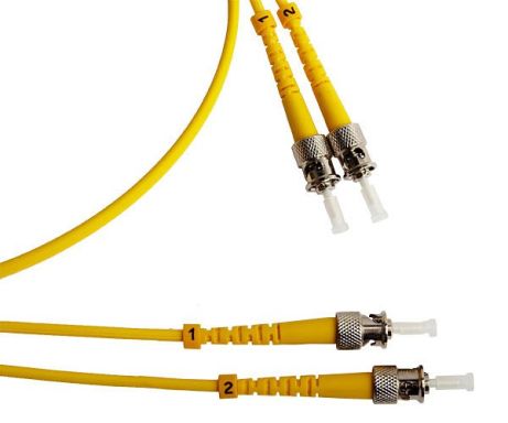 Коммутационный шнур оптический Hyperline FC-D2-9-ST/UR-ST/UR-H-50M-LSZH-YL
