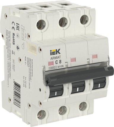 Автоматический выключатель IEK AR-M10N-3-C008