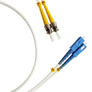 Коммутационный шнур оптический Hyperline FC-D2-9A1-SC/UR-ST/UR-H-1M-LSZH-WH