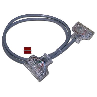 Шнур коммутационный телефонный Lanmaster LAN-P4-P4-2.0