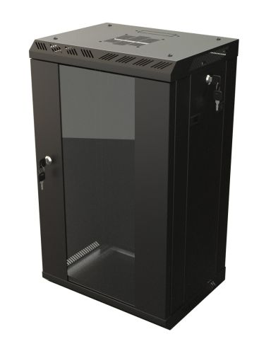 Шкаф телекоммуникационный настенный Hyperline TDB-6U-GP-RAL9004