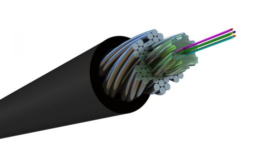 Кабель волоконно-оптический Hyperline FO-AWS2-OUT-62-1-PE-BK