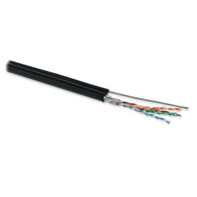 Кабель витая пара Hyperline UUTP4-C5E-S24-2SW-OUT-PE-BK-500