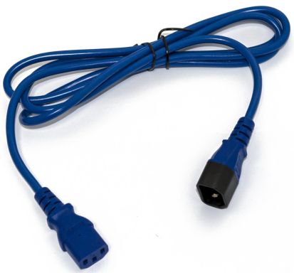 Шнур для блока питания Hyperline PWC-IEC13-IEC14-1.0-BL