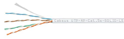Кабель витая пара Cabeus UTP-4P-Cat.5e-SOLID-LSZH-WH