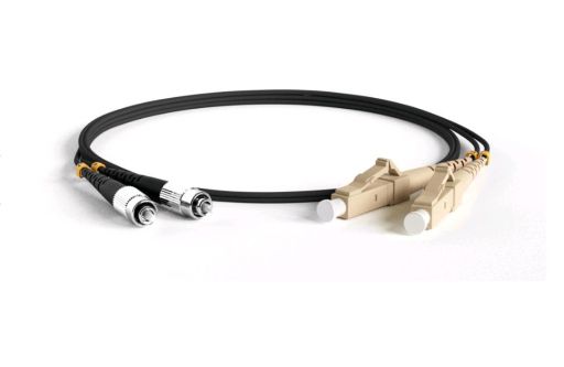 Коммутационный шнур оптический Hyperline FC-D2-50-FC/PR-LC/PR-H-2M-LSZH-BK
